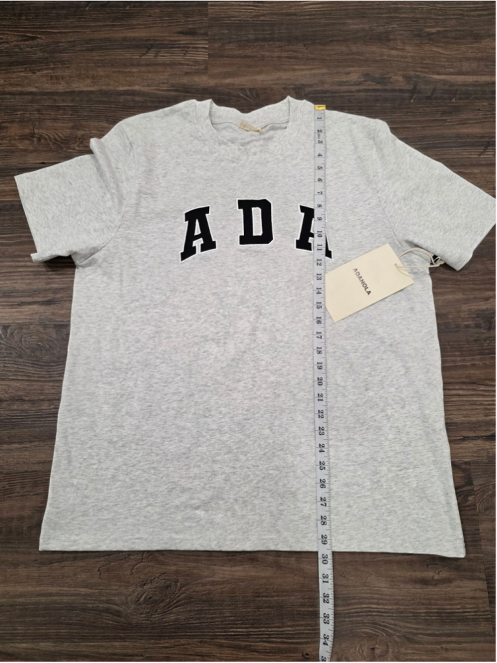 Adanola ADA Oversized T-Shirt XL Light Grey Melange Organic Cotton NWT - Picture 10 of 11